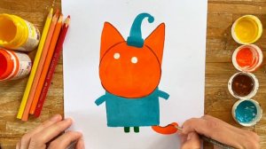 КАК НАРИСОВАТЬ КОМПОТА. РИСУЕМ КРАСКАМИ.  МУЛЬТФИЛЬМ ТРИ КОТА ✨