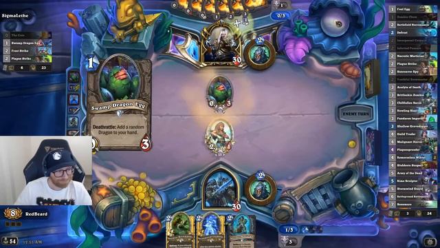 12 wins Unholy Death Knight Full Run | New meta! | Hearthstone Arena смотреть онлайн