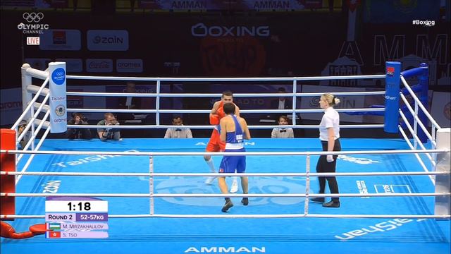 MIRAZIZ MIRZAHALILOV(UZB)- SING YU TSO(HKG) 57KG ASIAN OCEANIAN QUALIFICATION TOKYO2020 смотреть онлайн