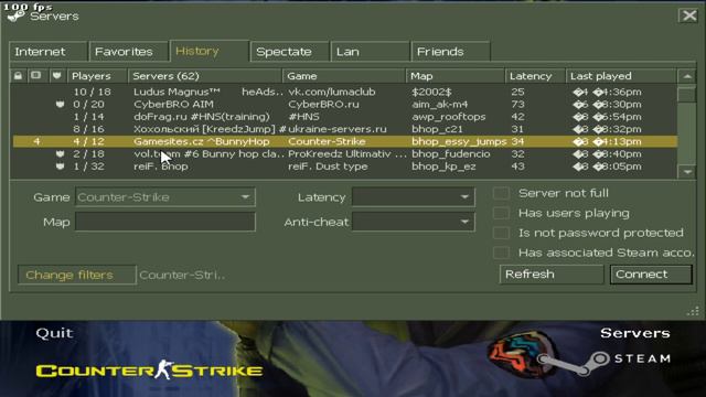 CS 1.6 hns/bhop/kz training смотреть онлайн