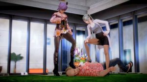 HoneyStudio trampling pose-victory pose