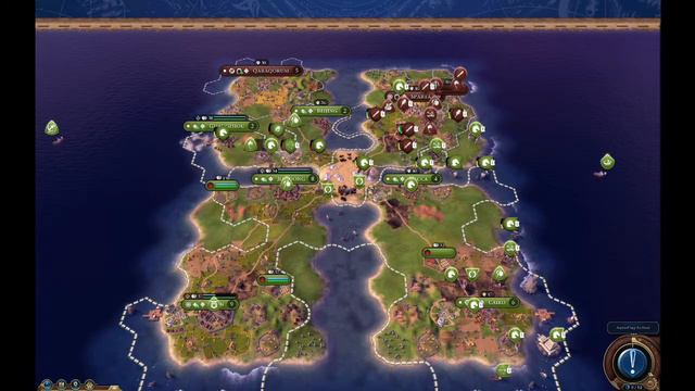 Civilization 6 - Rise and Fall - AI Only Battle Timelapse - 4v4 Game 1 of 2 смотреть онлайн