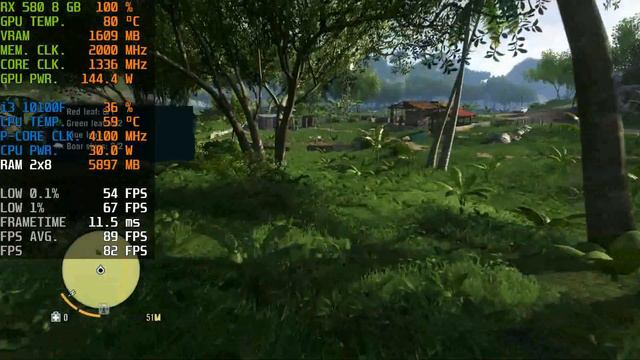 Far Cry 3 - RX 580 8 GB смотреть онлайн