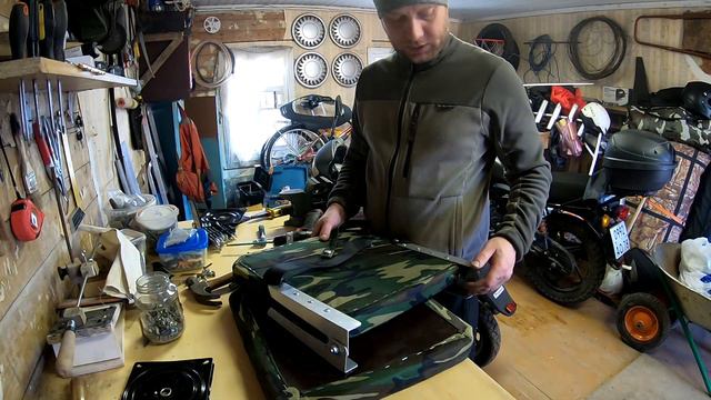 Ремонт и доработка поворотного сиденья для лодки ПВХ смотреть онлайн