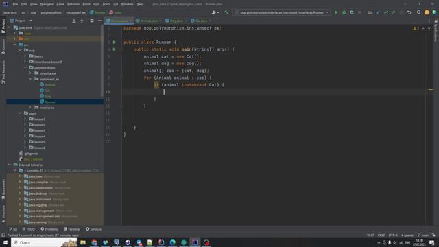 Java с нуля #89 - Оператор instanceof смотреть онлайн