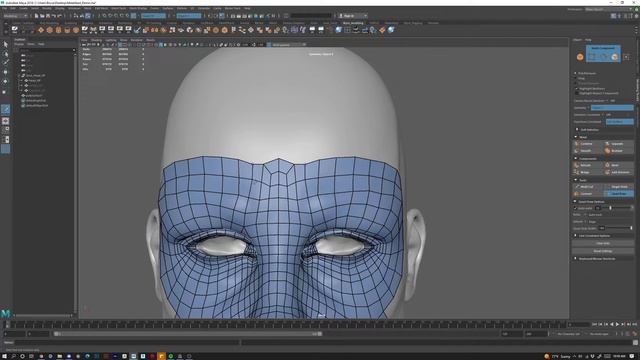 Head Retopology Using Maya's Quad Draw