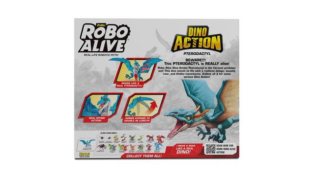 ROBO ALIVE-DINO ACTION Pterodactyl-BLUE смотреть онлайн