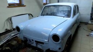 Реставрация Москвича-403ИЭ 1964 г.в. Сборка после покраски. Собираем двери. Выпуск 2.