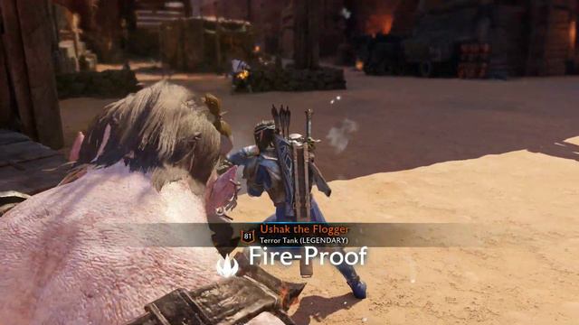 SHADOW OF WAR - UNIQUE CELEBRIMBOR vs ROGUE OVERLORD DIFFICULTY NEMESIS IN DESERT смотреть онлайн