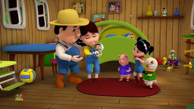Senhorita polly tinha uma boneca | Canção infantil | Farmees Português | Musica para bebes смотреть онлайн