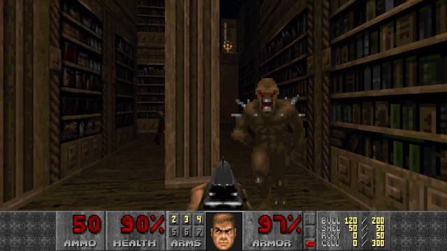 Doom 2 - What Lies Beneath (Map 1 - Mansion Halls of Madness) UV-Max (Map Author: muumi) смотреть онлайн
