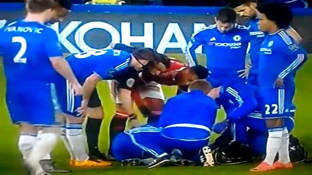 Chelsea vs Manchester united 7-2-2016 | zouma injured! смотреть онлайн