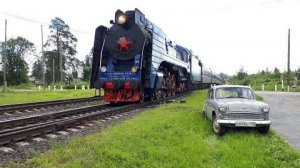 Путешествие в Карелию на Москвиче-403 1964 г.в./ Рускеала / Паровозы / Питкяранта / День четвертый