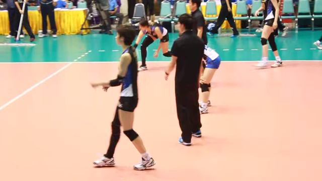 Nagaoka Miyu's jump serve : Asian Women's Club Volleyball Championship 2014 : Thailand смотреть онлайн