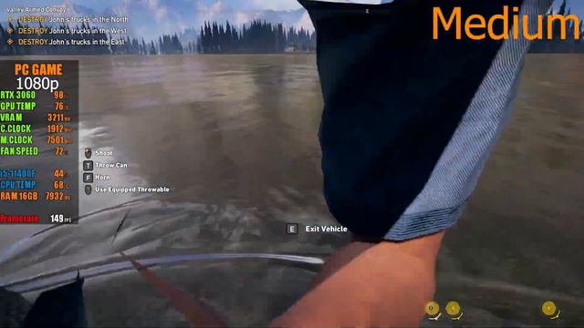 Far Cry 5 \ RTX 3060 12GB \ i5 11400f \1080p смотреть онлайн