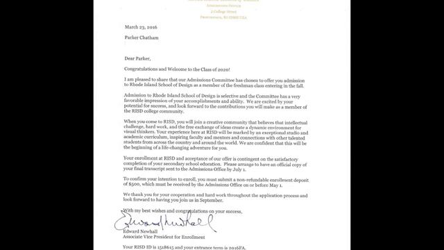 Jarrod and Parker Chatham - College Acceptance Letters смотреть онлайн