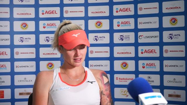 Tereza Martincová po prohře v 1. kole | Livesport Prague Open 2022 смотреть онлайн