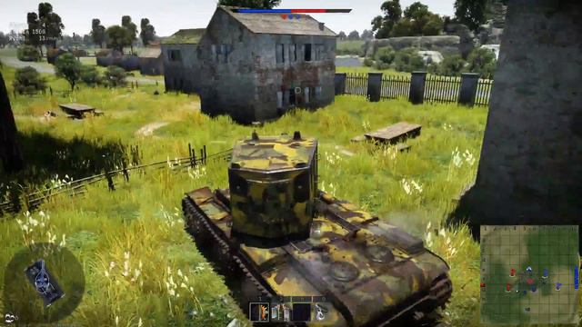 War Thunder Gameplay with KV2 - 9 kills [RB] смотреть онлайн