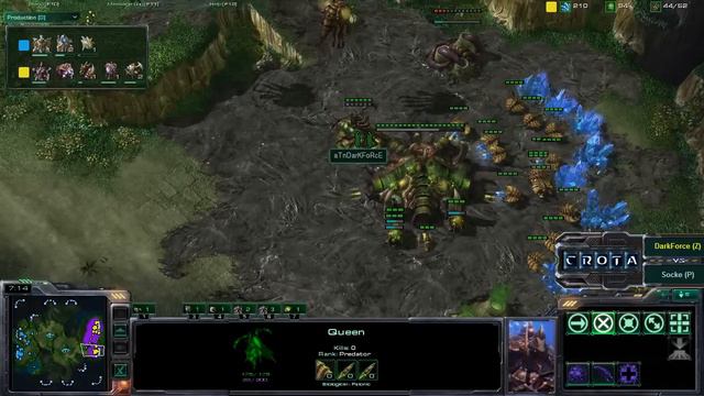 StarCraft 2 - SC620 - DarkForce (Z) vs Socke (P) on Lost Temple смотреть онлайн