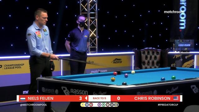 Niels Feijen vs Chris Robinson | Group One | Predator Championship League Pool смотреть онлайн