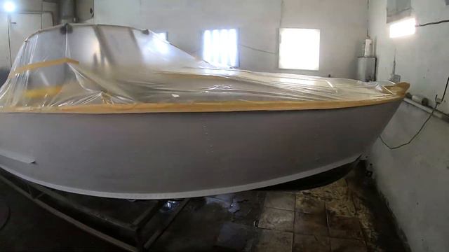 Покраска лодки в камуфляж камыш. Почти Амурский тигр. смотреть онлайн