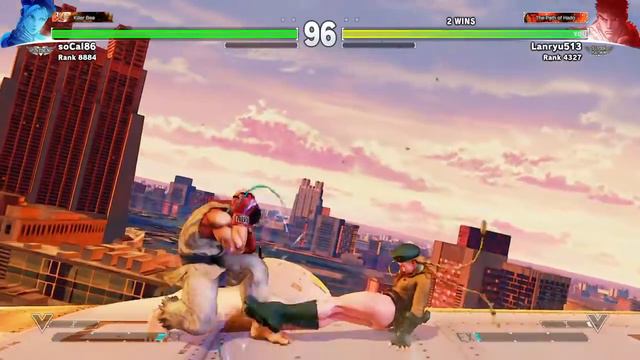 STREET FIGHTER V S2:Ryu vs Cammy(soCal86) Ranked battle смотреть онлайн