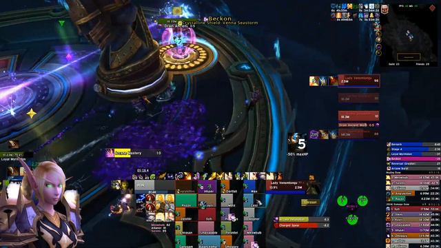 Stones vs Mythic Queen Azshara - Discipline Priest PoV смотреть онлайн