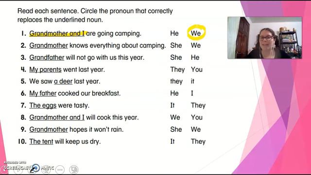 Personal Pronouns Second grade смотреть онлайн
