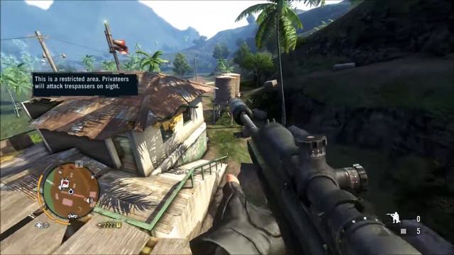 Far Cry 3 stealth sniper Outpost liberation gameplay смотреть онлайн