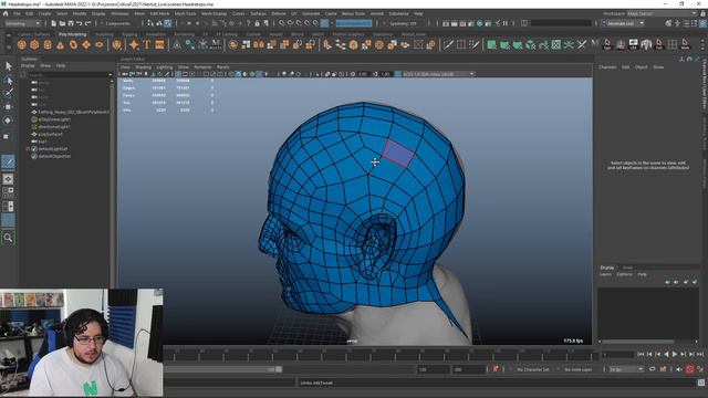 MAYA Tutorial | Face Retopology part 3 смотреть онлайн