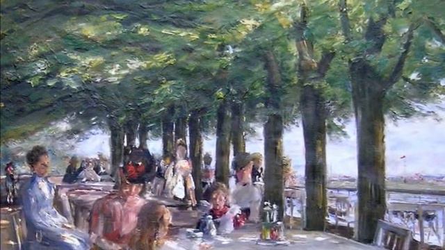 Terrasse im Restaurant Jacob in Nienstedten an der Elbe von Max Liebermann Video von Günter Frei смотреть онлайн