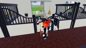 ROBLOX/Влог на конюшне .Приехала новая лошадь?