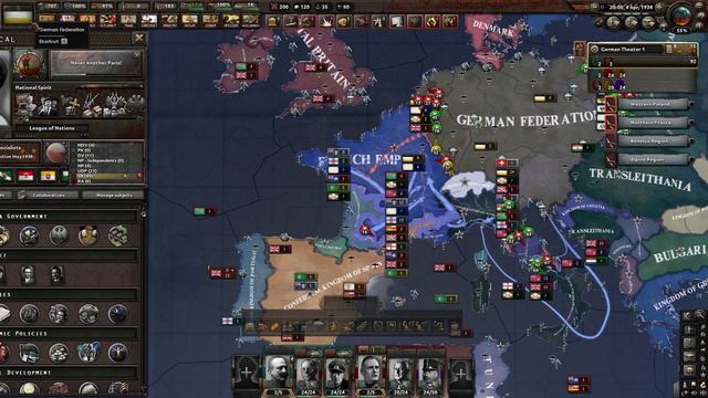 Hearts of Iron 4 - Pax Britannica: Estados Federados de Europa #3 "Frente Occidental Asegurado" смотреть онлайн