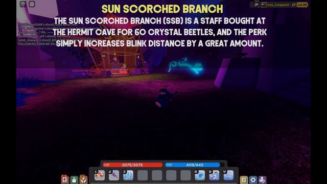 Every Mage Staff Perk | Vesteria Showcase (Outdated)