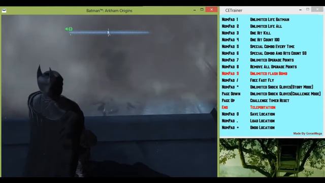 Batman Arkham Origins Trainer
