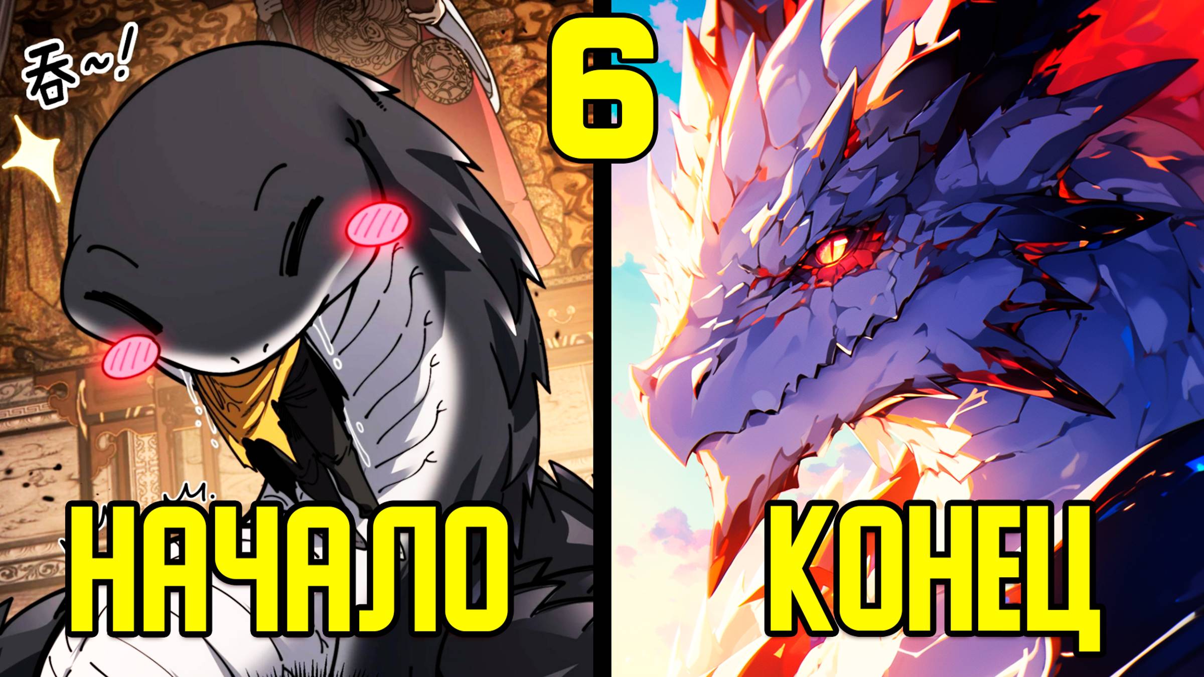 [6] Прокачка с помощью еды - от Маленькой Змейки до Великого Дракона (Озвучка Манги) смотреть онлайн