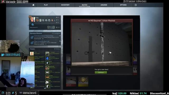 Девушке выпал нож в CS:GO / Girl dropped the knife in CS: GO #3 смотреть онлайн