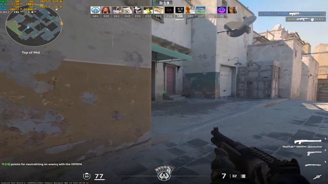 Counter-Strike 2 Benchmark - 1920x1440 - R7 5700X / RTX 2060 O6G EVO / 16GB - 27/03/2023 смотреть онлайн