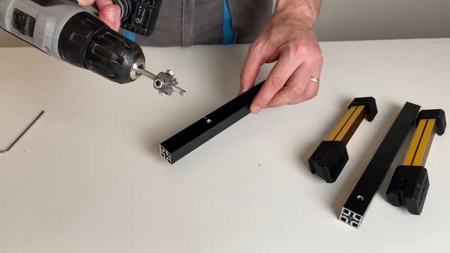 Стеллаж в стиле лофт из профиля ARISTO QB сборка и фрезеровка инструментом кондукторами Черон