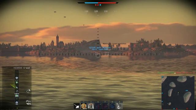 War Thunder SF40 Schwere on Green Montains Gulf - Naval Battles - German Ships смотреть онлайн