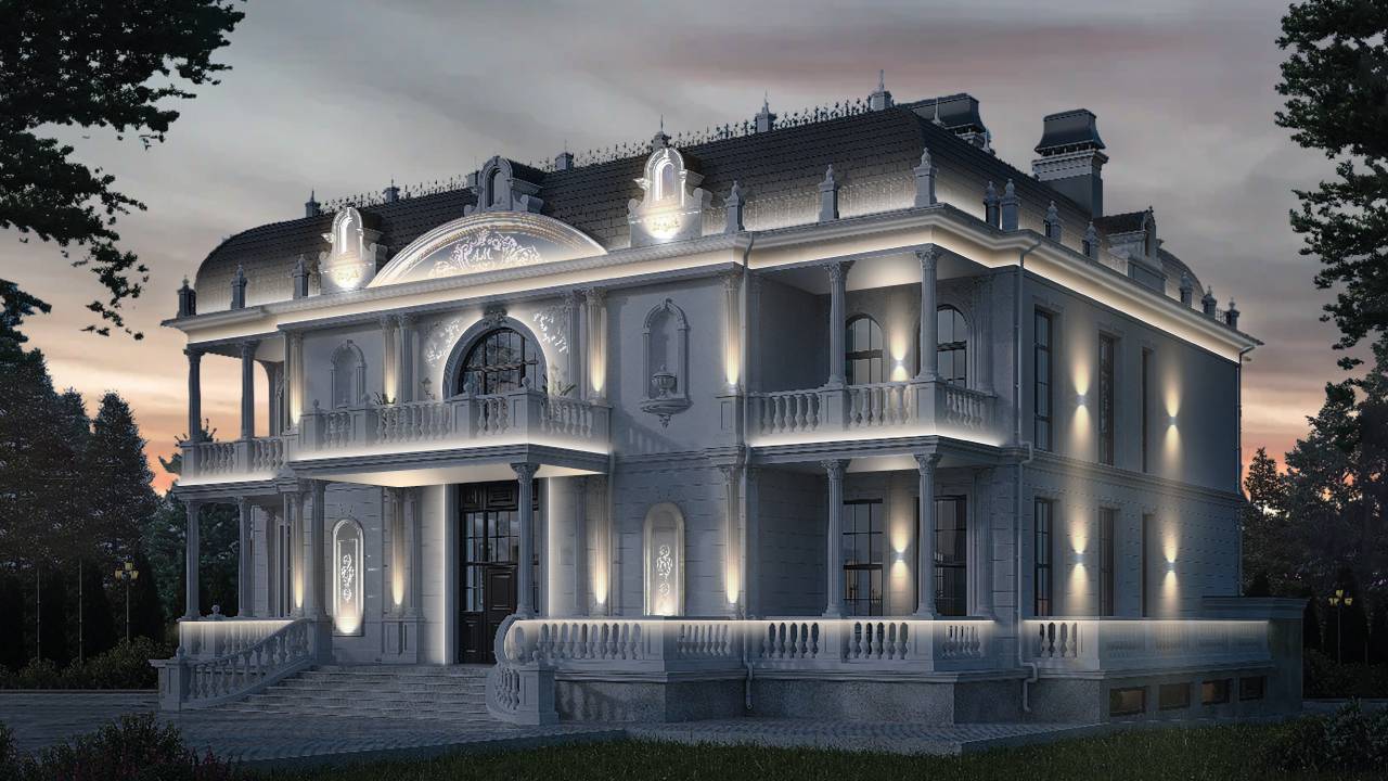 Динамические эффекты в освещении особняка смотреть онлайн