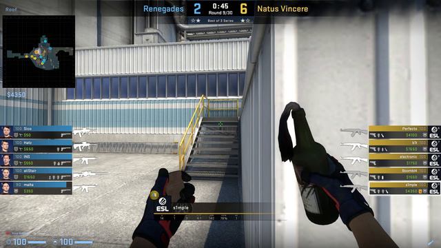 CS:GO POV Demo NaVi S1mple (31/10) vs Renegades (de_nuke) смотреть онлайн
