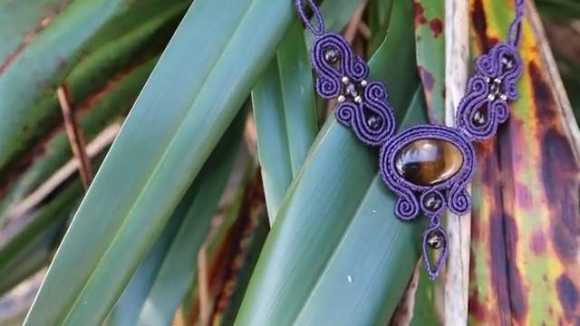 Macrame by Afeng： 2021-27｜Macrame Tutorial｜Macrame Necklace｜Inspiration from Ruyi design ｜ смотреть онлайн