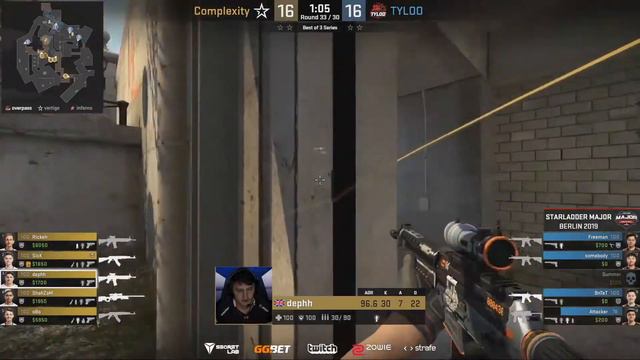 Complexity vs TYLOO Highlights at StarLadder Major 2019 Main Qualifier смотреть онлайн