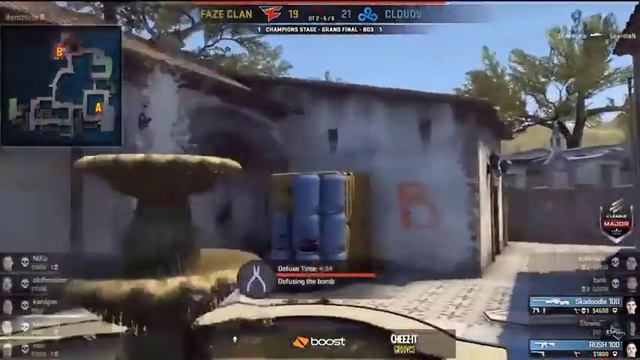 FaZe Vs Cloud9 | ELEAGUE Boston Major 2018 Final Round| CS:GO