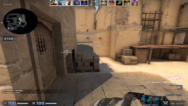 CSGO POV NiKo (24/10) mirage @ EFACEIT FPL 7/07/2022 смотреть онлайн