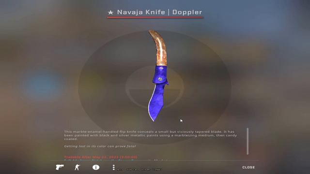 OPENING NAVAJA KNIFE SAPPHIRE