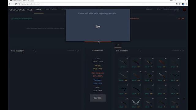 CS:GO Scam website. Do NOT use csgolounge.trade! They will scam you. смотреть онлайн