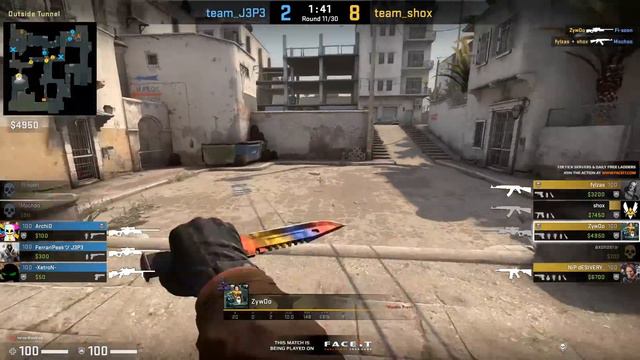ZYWOO - CSGO FACEIT WITH SHOX - 32/10 - смотреть онлайн