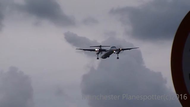 Austrian Dash 8Q 402 OE-LGO In Star Alliance On LX394 Livery Landing At London Heathrow On 15/10/16 смотреть онлайн
